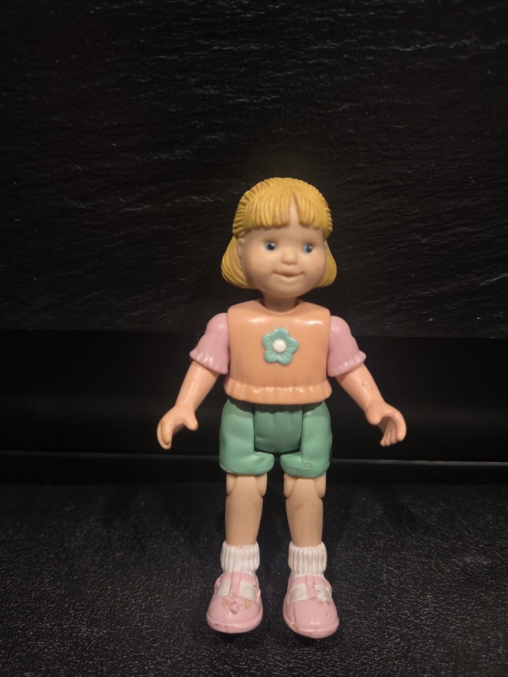 Fisher Price Vintage Loving Family Dollhouse Figure Blonde Girl Sister 1998